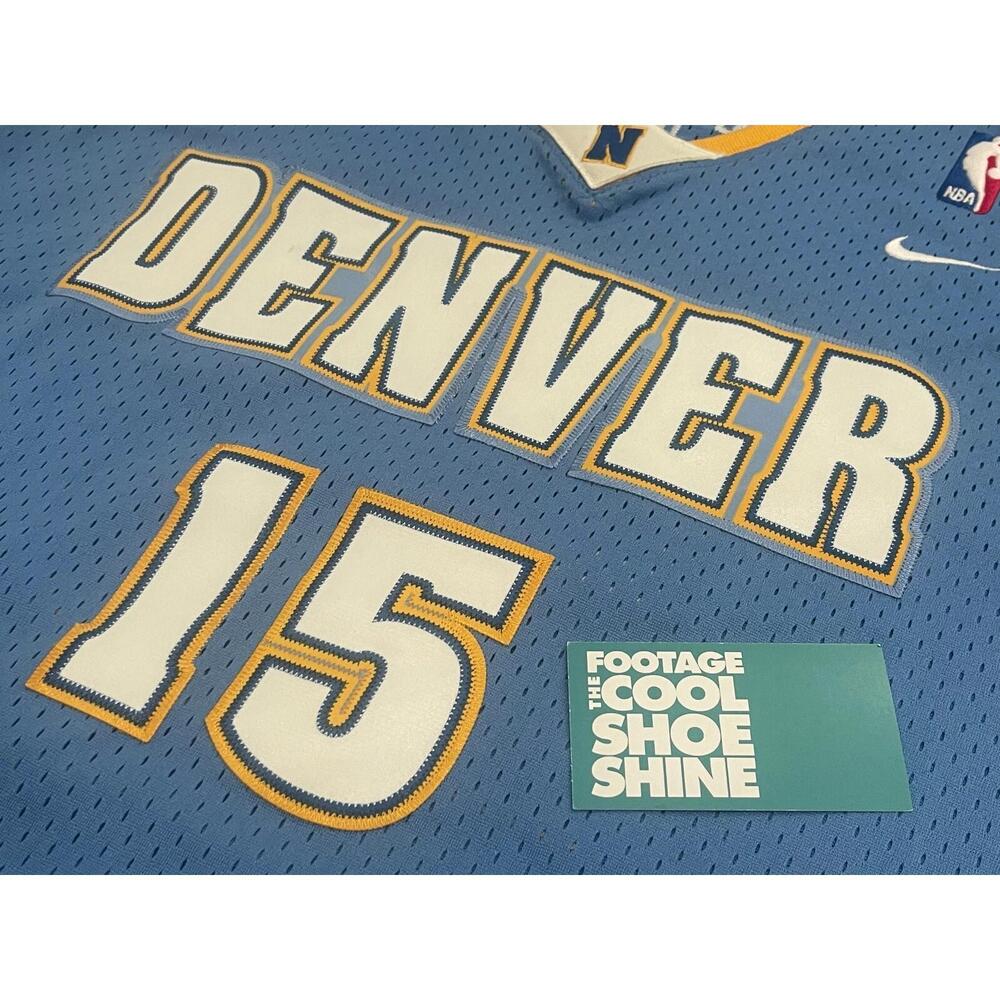 2004 Carmelo Anthony Denver Nuggets Road Jersey Sky Blue White Yellow Xxl2